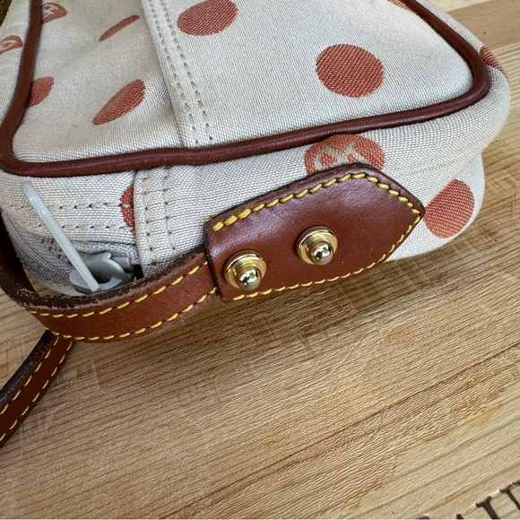 Dooney & Bourke Polka Dot Small Canvas Shoulder - Picture 6 of 10